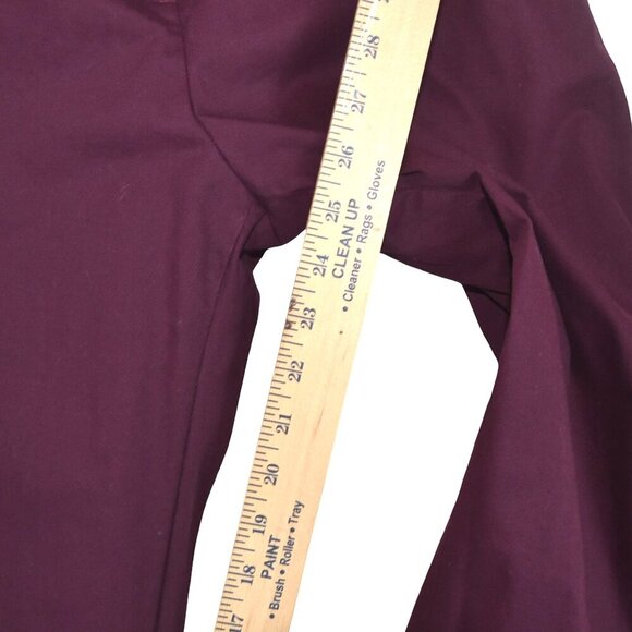 COS Maroon Straight Leg Pants US 8 Women Tailored Capsule Minimalist - Picture 6 of 7